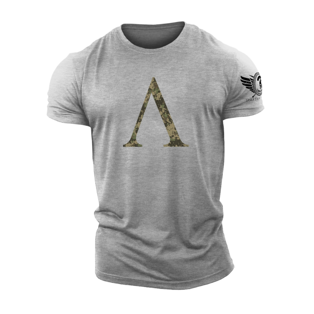 Spartan Symbol Woodland Camo - Gym-T-skjorte - Gymfit