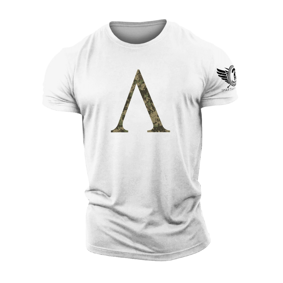 Spartan Symbol Woodland Camo - Gym T-Skjorte - Gymfit