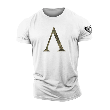 Spartan Symbol Woodland Camo - Gym T-Skjorte - Gymfit