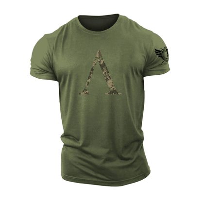 Spartan Symbol Woodland Camo - Trenings-T-skjorte - Gymfit