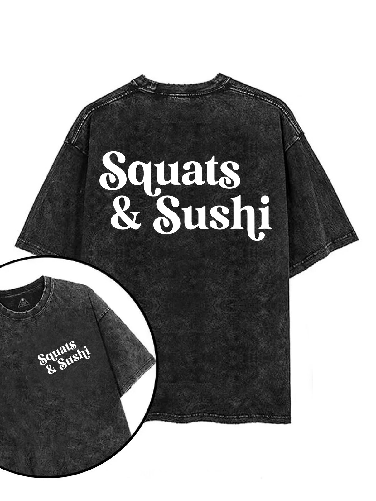 KNEBØY & SUSHI T-SKJORTE - Gymfit