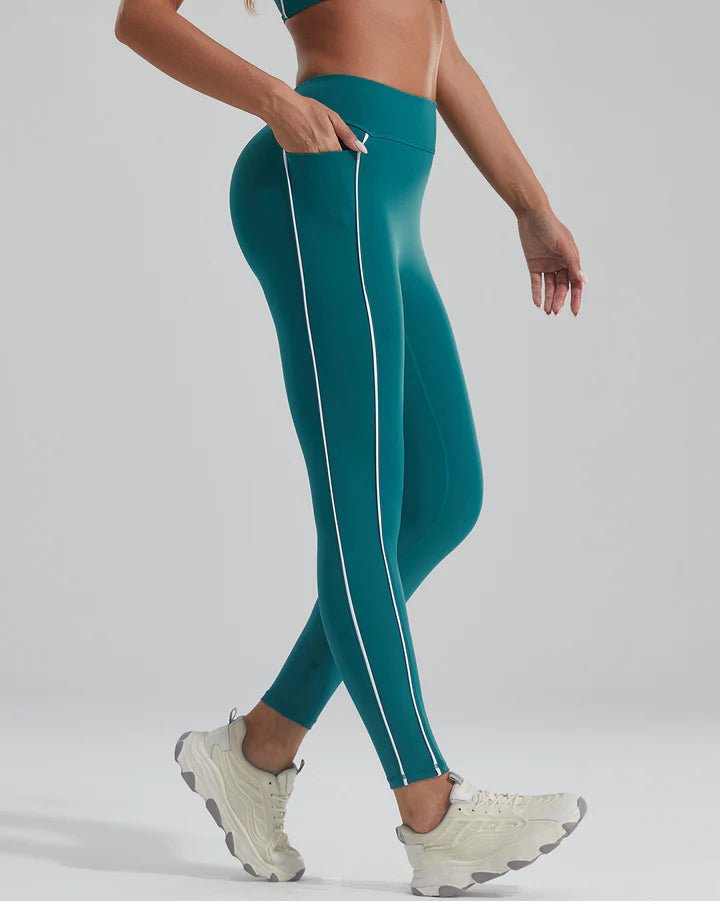 Stripete sømløse leggings - Gymfit