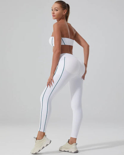 Stripete sømløse leggings - Gymfit