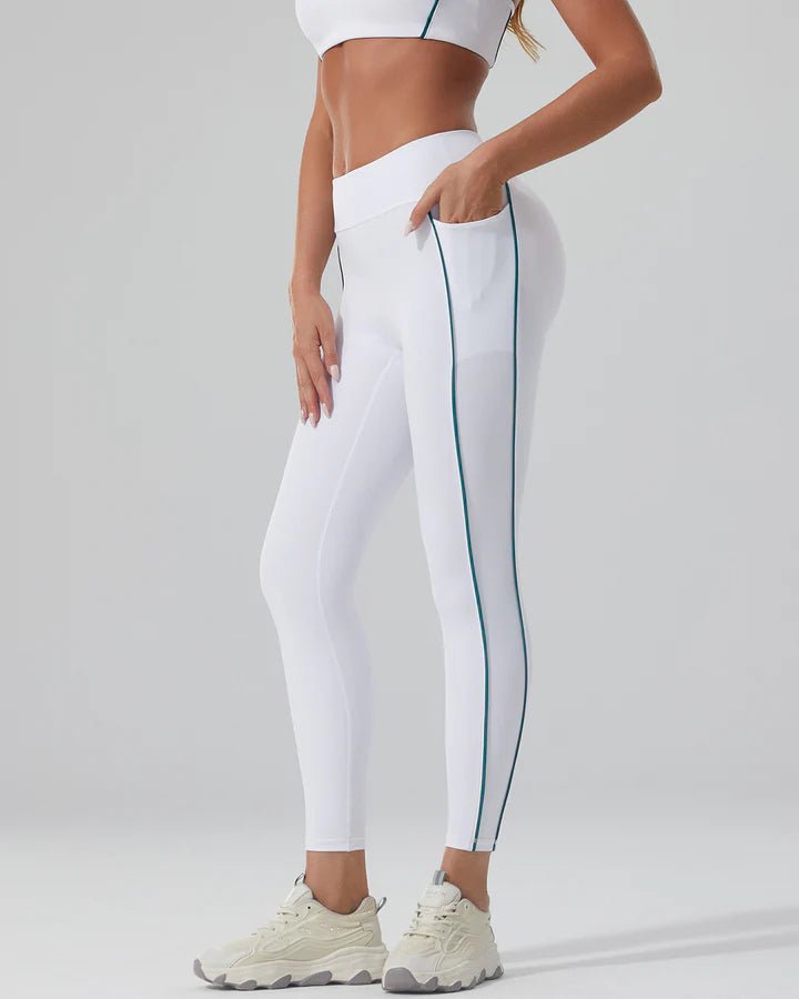 Stripete sømløse leggings - Gymfit