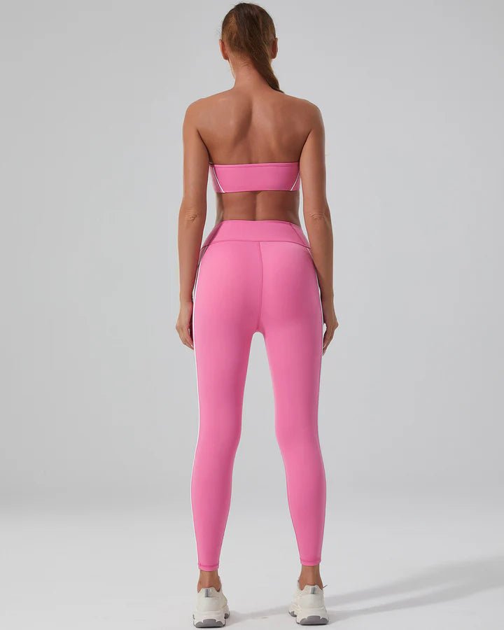 Stripete Sømløse Leggings - Gymfit