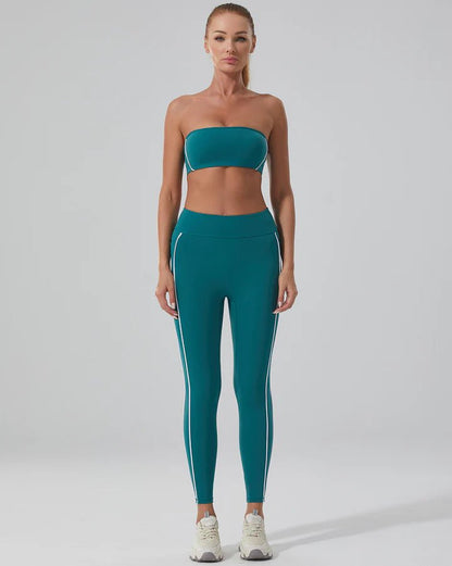 Stripe sømløse leggings - Gymfit