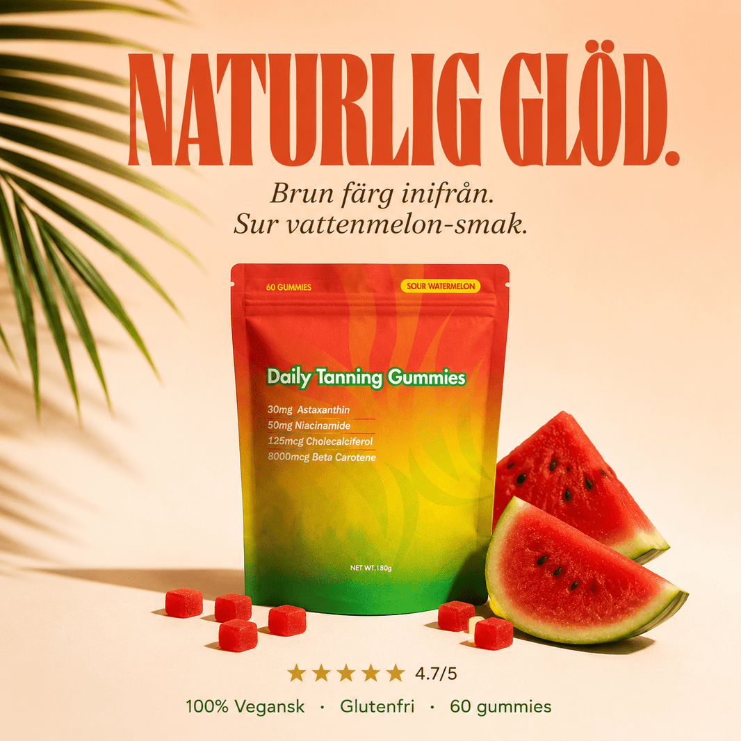 Daglige solbruningsgummies - Gymfit