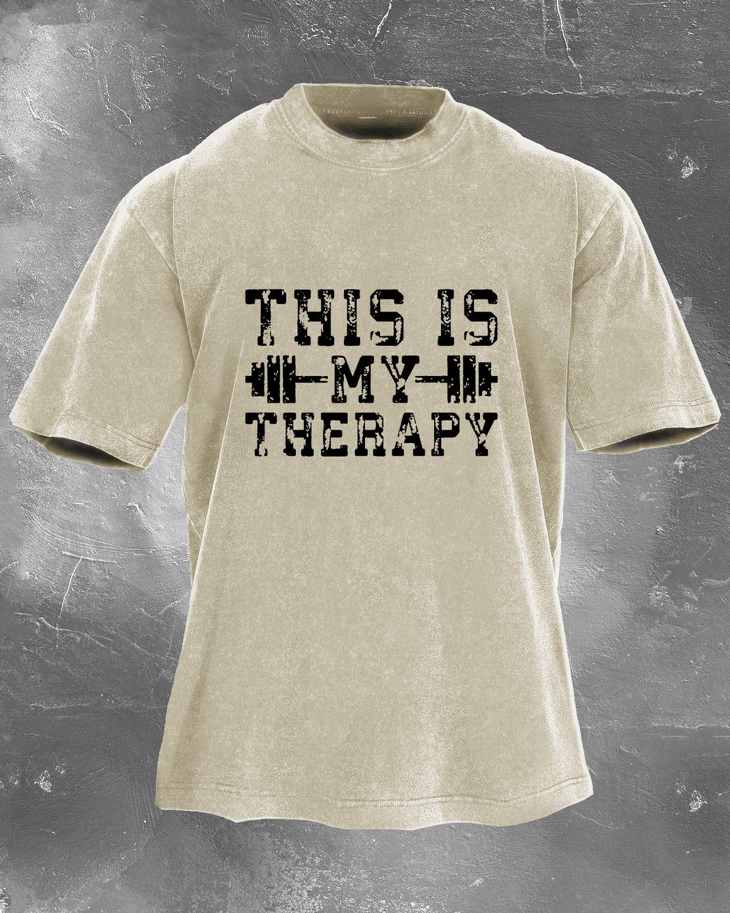 This Is My Therapy vasket T-skjorte for menn - Gymfit