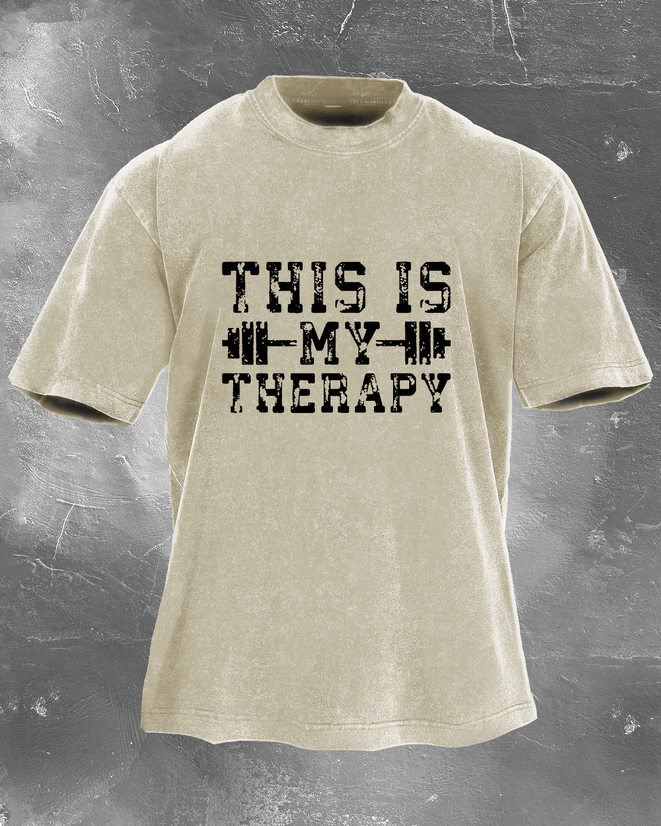 This Is My Therapy vasket T-skjorte for menn - Gymfit