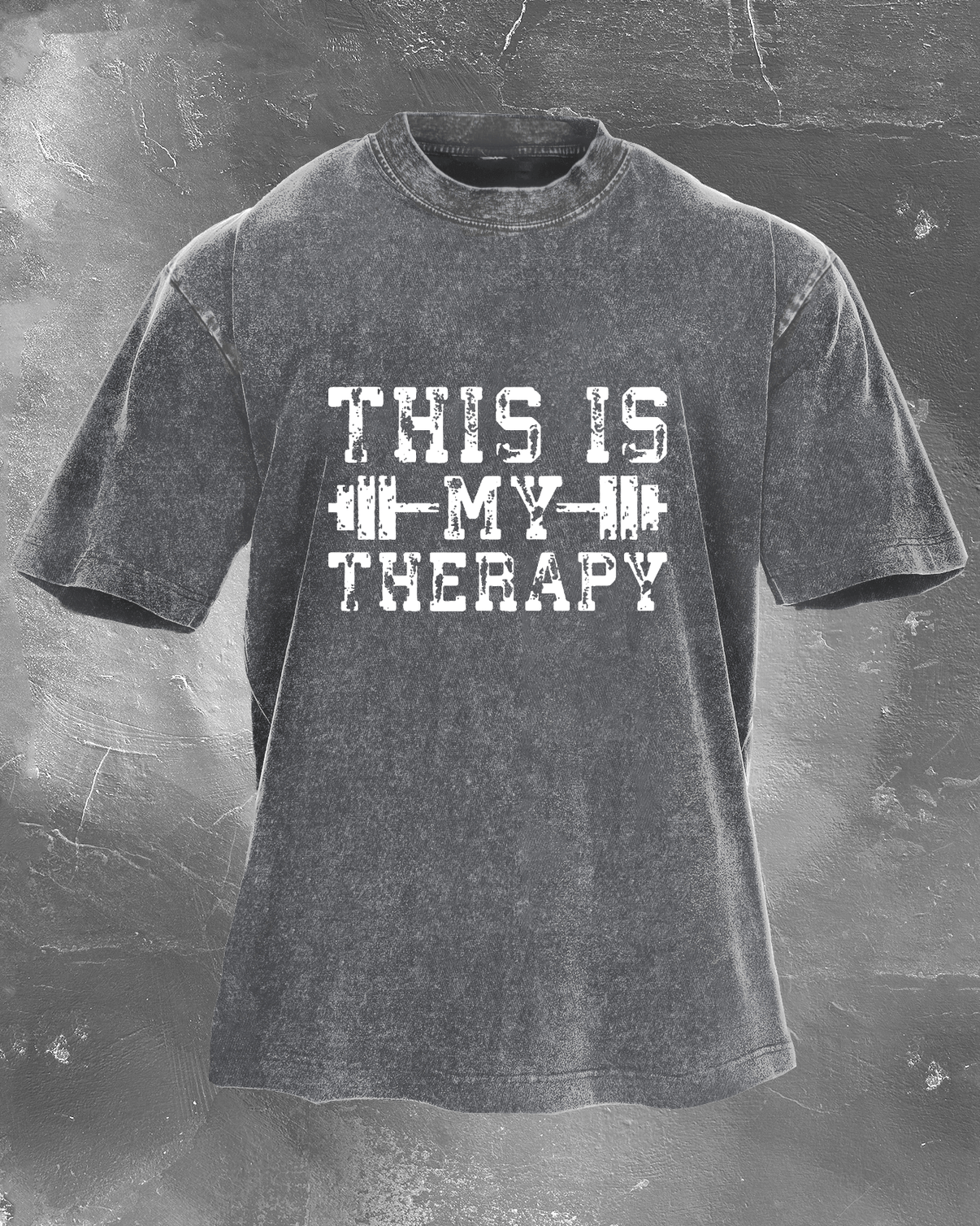 This Is My Therapy Herre-vasket T-skjorte - Gymfit