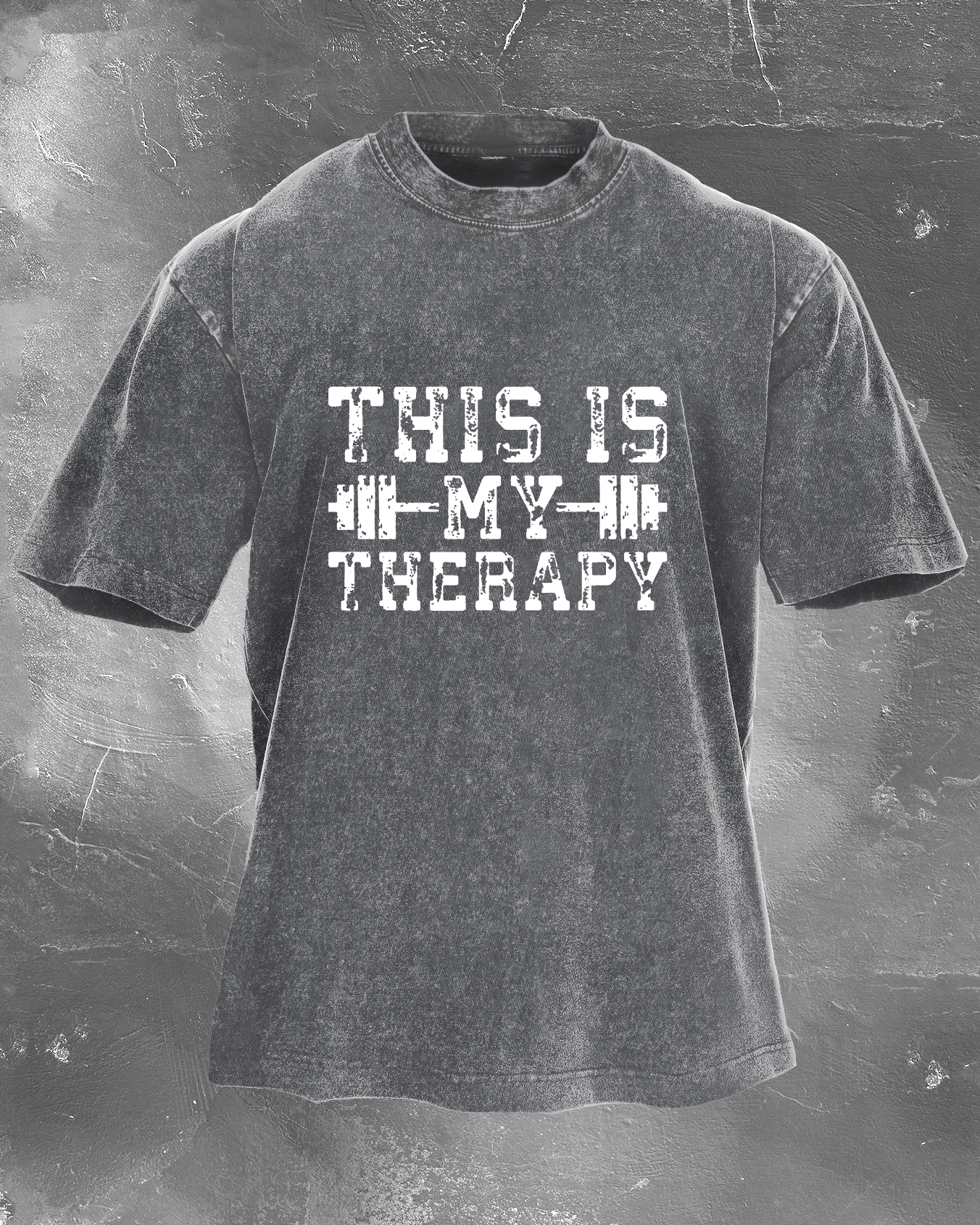 This Is My Therapy Herre-vasket T-skjorte - Gymfit