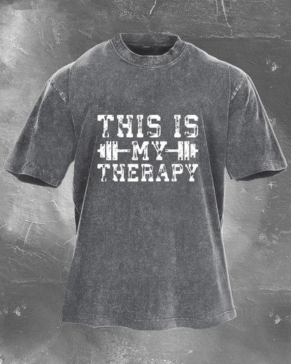 This Is My Therapy Herre-vasket T-skjorte - Gymfit
