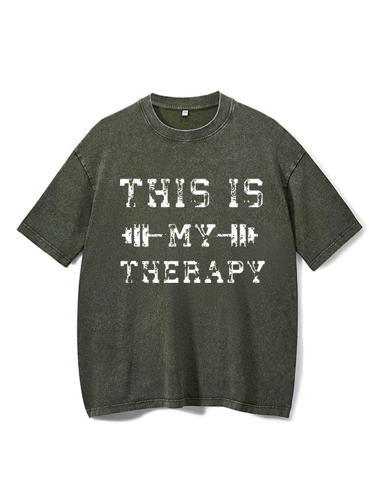 This Is My Therapy vasket trenings-T-skjorte - Gymfit