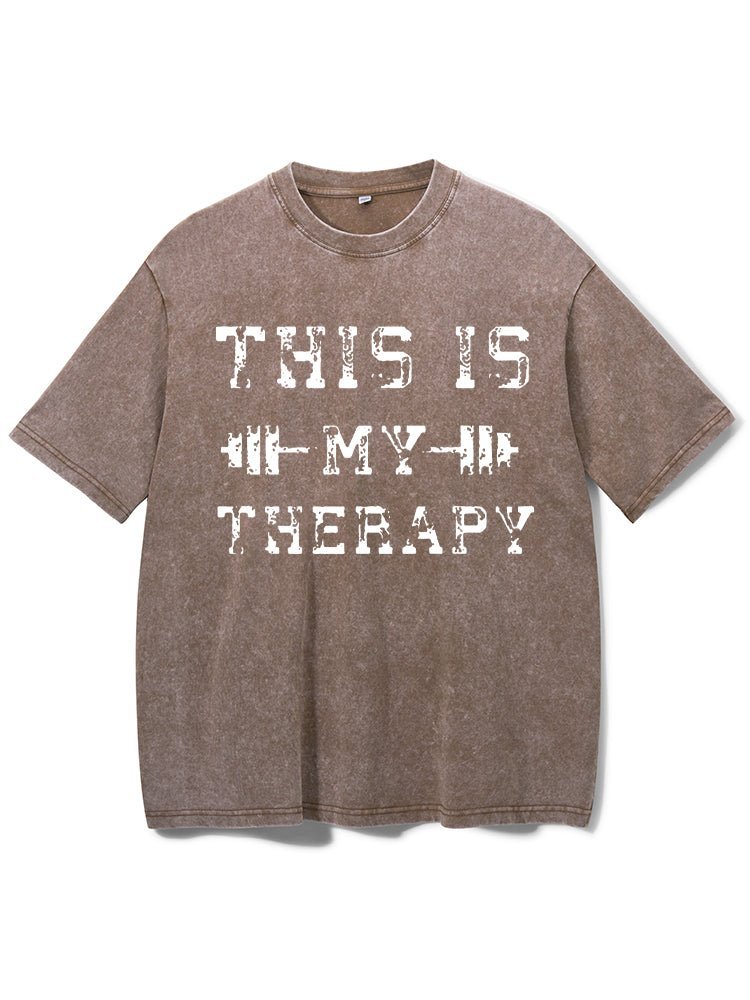 This Is My Therapy Vasket Trenings-T-skjorte - Gymfit