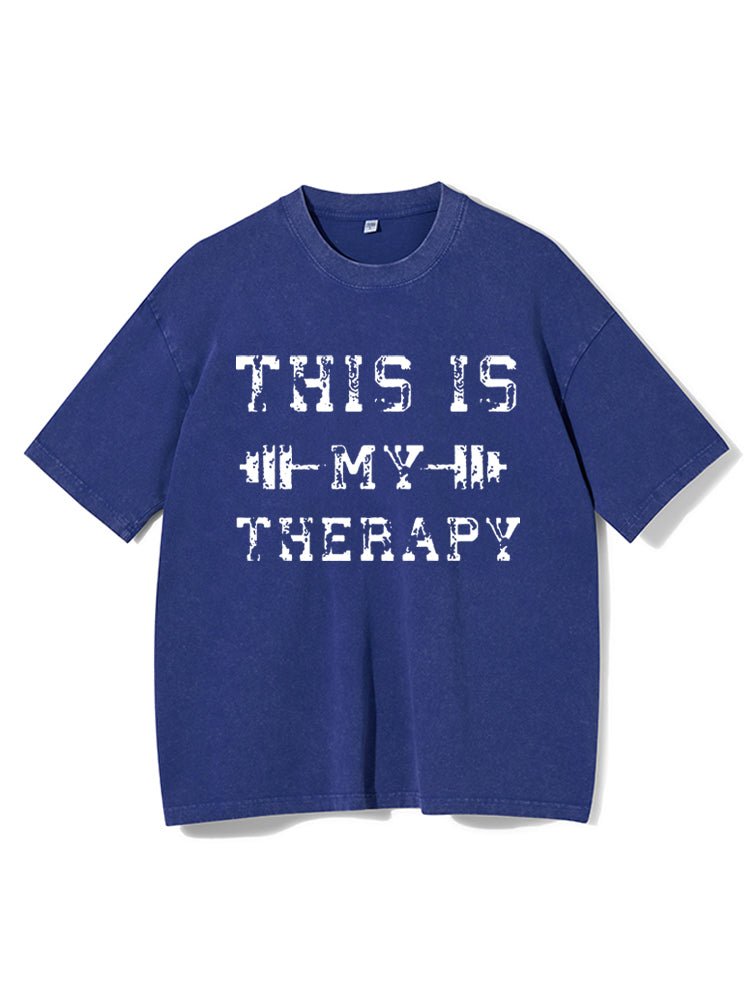 This Is My Therapy Vasket trenings-T-skjorte - Gymfit