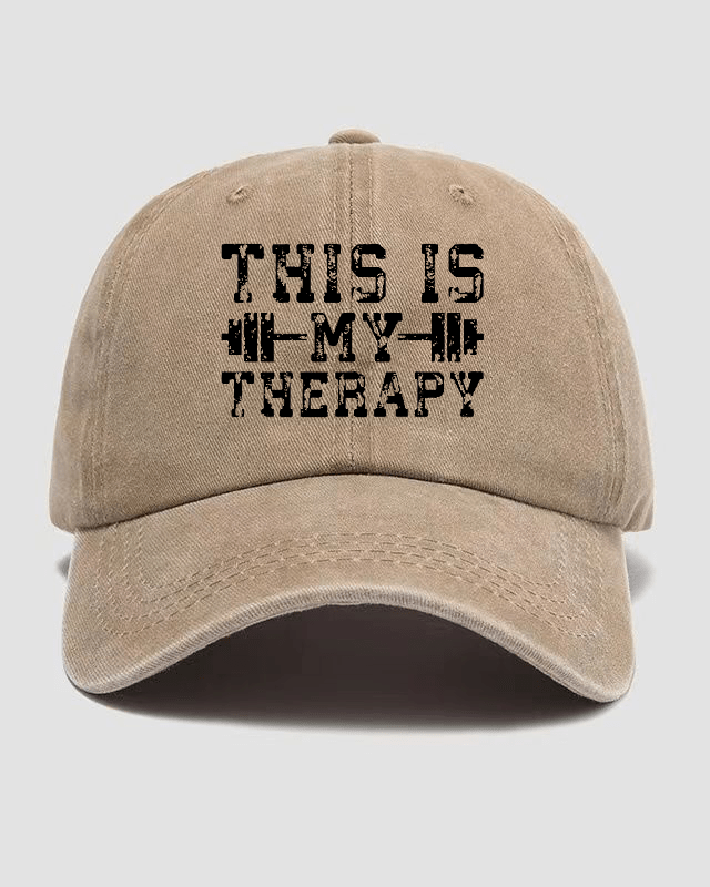 This Is My Therapy Washed Caps - Gymfit