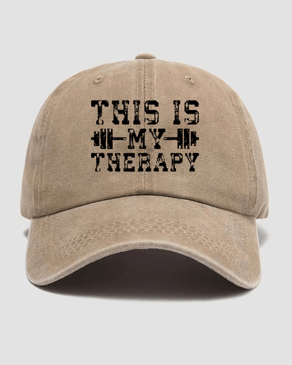 This Is My Therapy Washed Caps - Gymfit