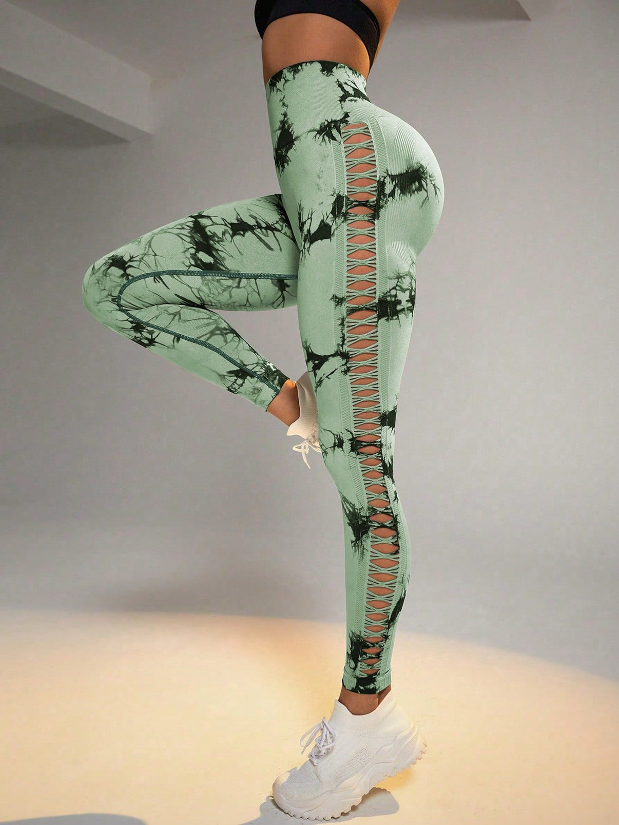 Tie-dye sømløse leggings - Gymfit