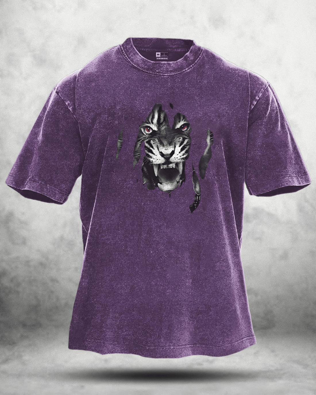 TIGER VASKET T-SKJORTE - Gymfit