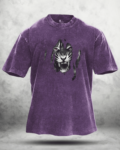 TIGER VASKET T-SKJORTE - Gymfit