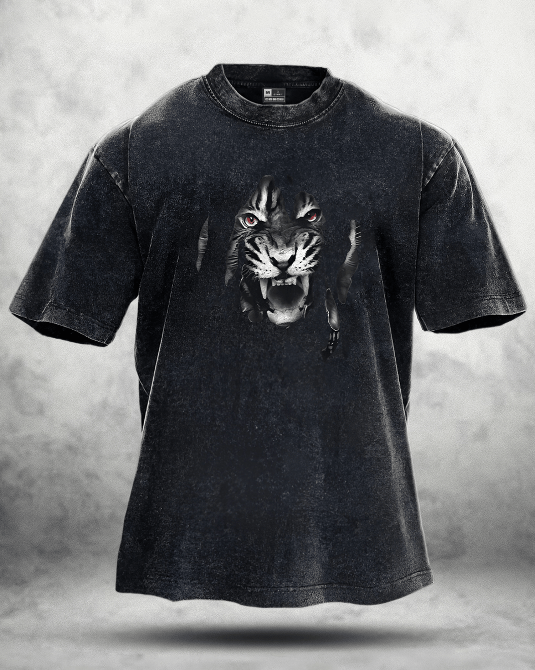 TIGER VASKET T-SKJORTE - Gymfit