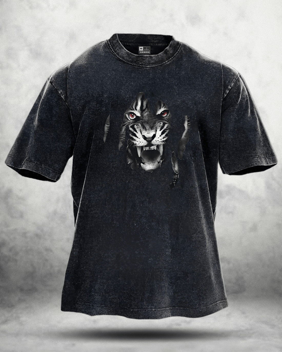 TIGER VASKET T-SKJORTE - Gymfit