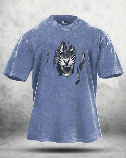 TIGER VASKET T-SKJORTE - Gymfit
