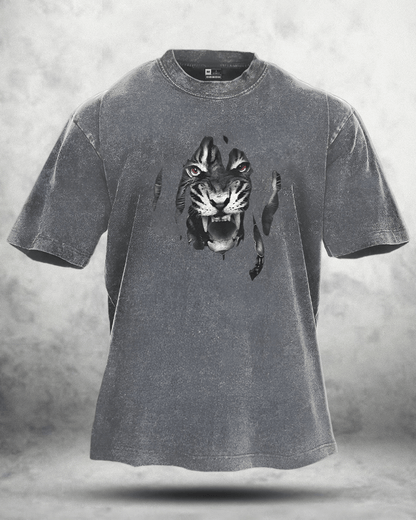 TIGER VASKET T-SKJORTE - Gymfit