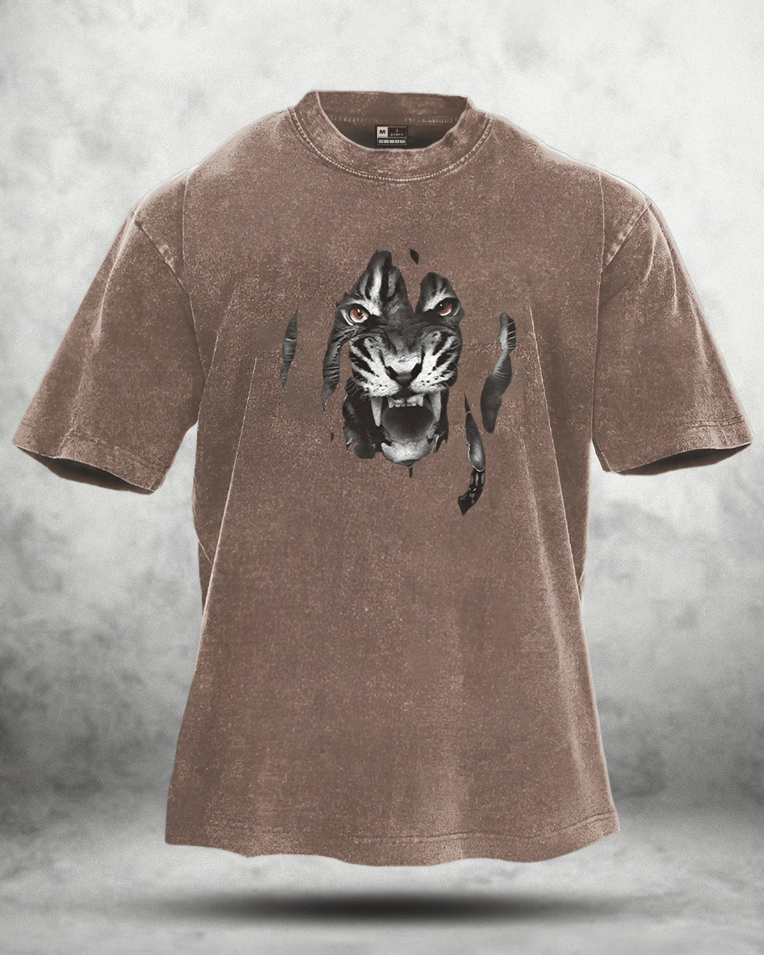 TIGER VASKET T-SKJORTE - Gymfit