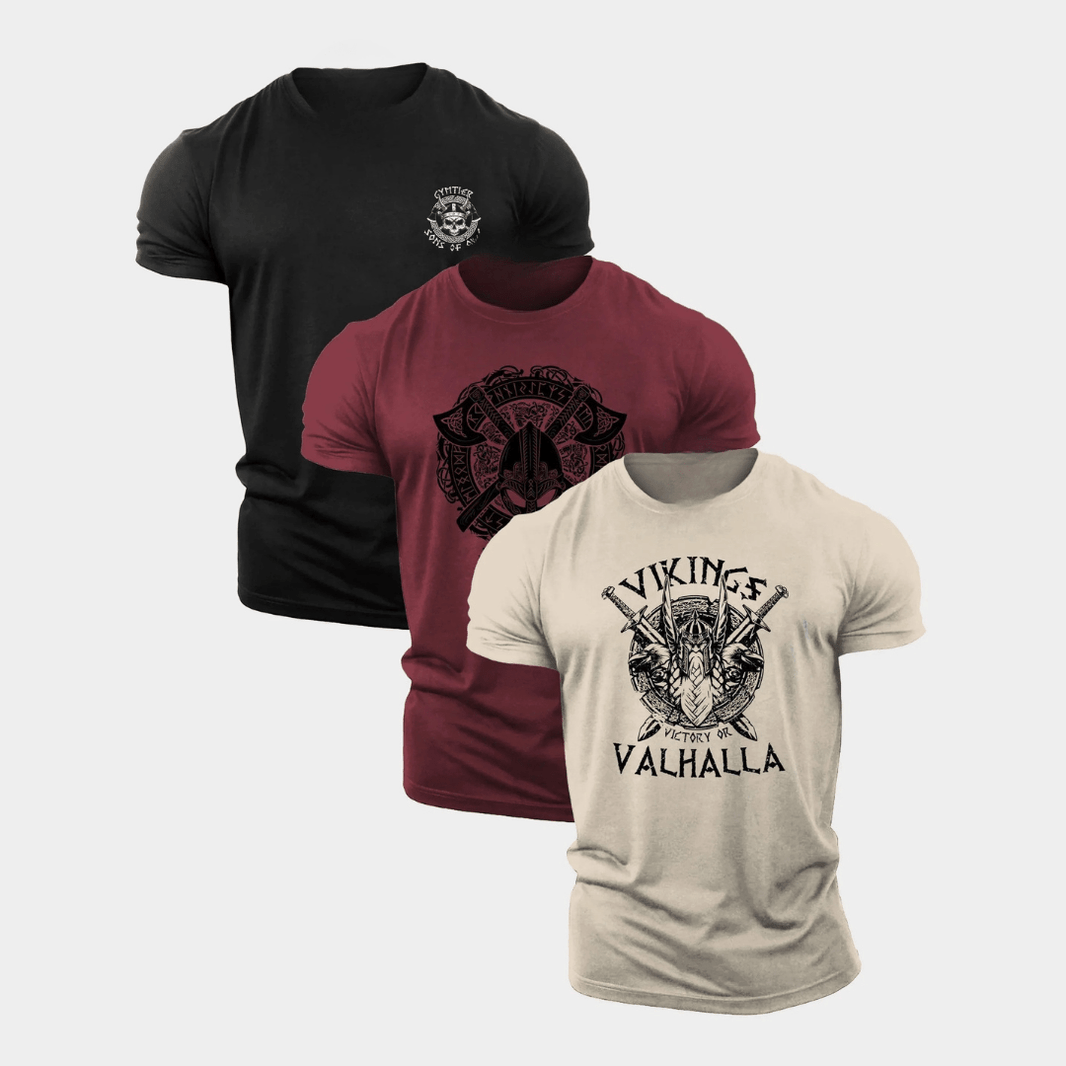 Victory Sons Of Odin trenings-T-skjorte 3-pakning - Gymfit