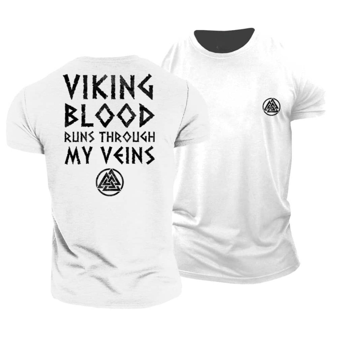 T-skjorte - Vikingblod renner i årene mine - Gymfit