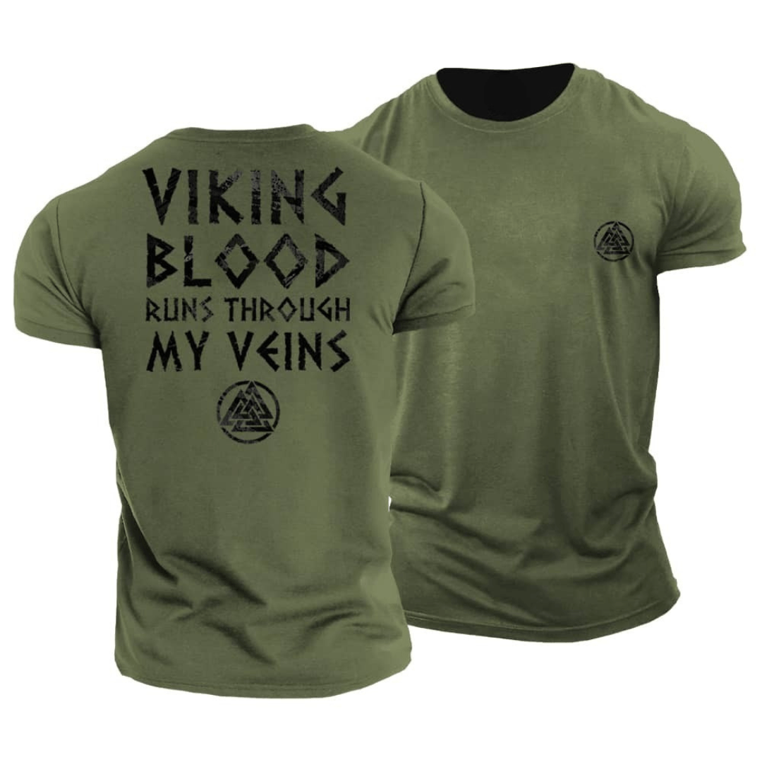 alt
Vikingblod flyter i årene mine T-skjorte - Gymfit