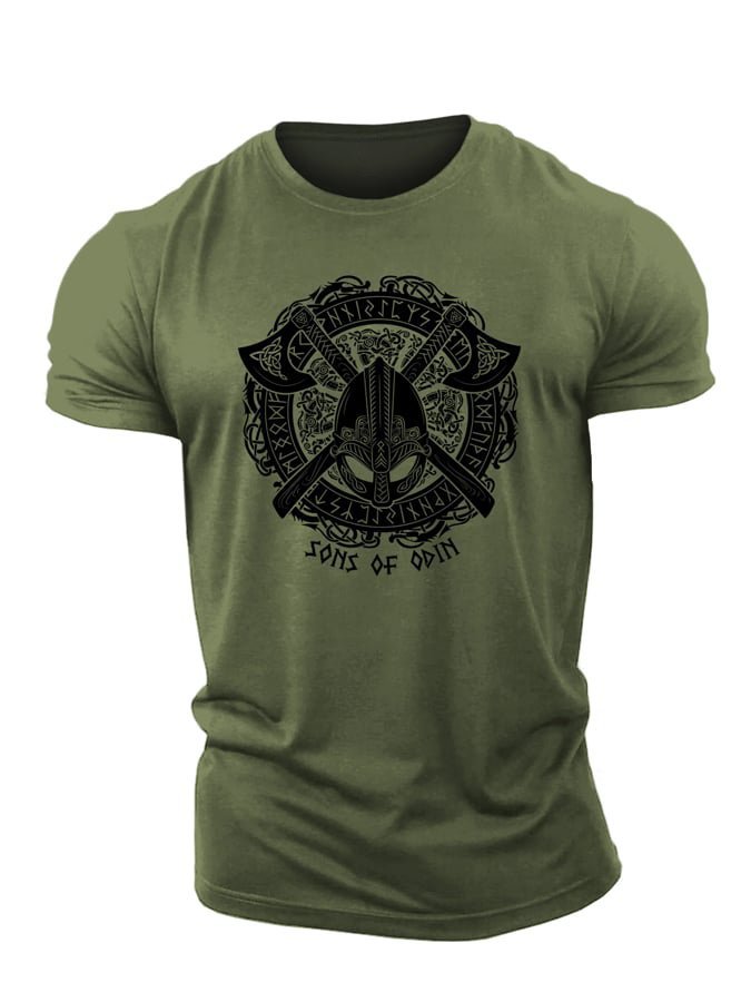 Viking Odin-økser T-skjorte - Gymfit