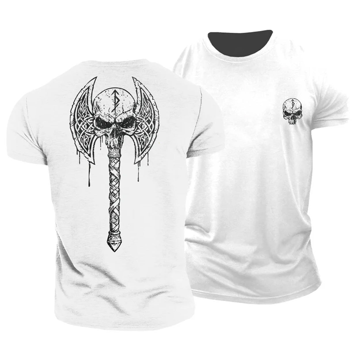 Viking hodeskalleøks T-skjorte - Gymfit