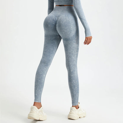 Washed seamless push-up-leggings - Gymfit