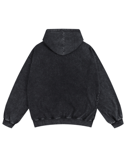 Vasket zip-hoodie - Gymfit
