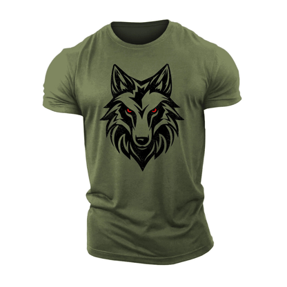 Wolf T-skjorte med røde øyne - Gymfit
