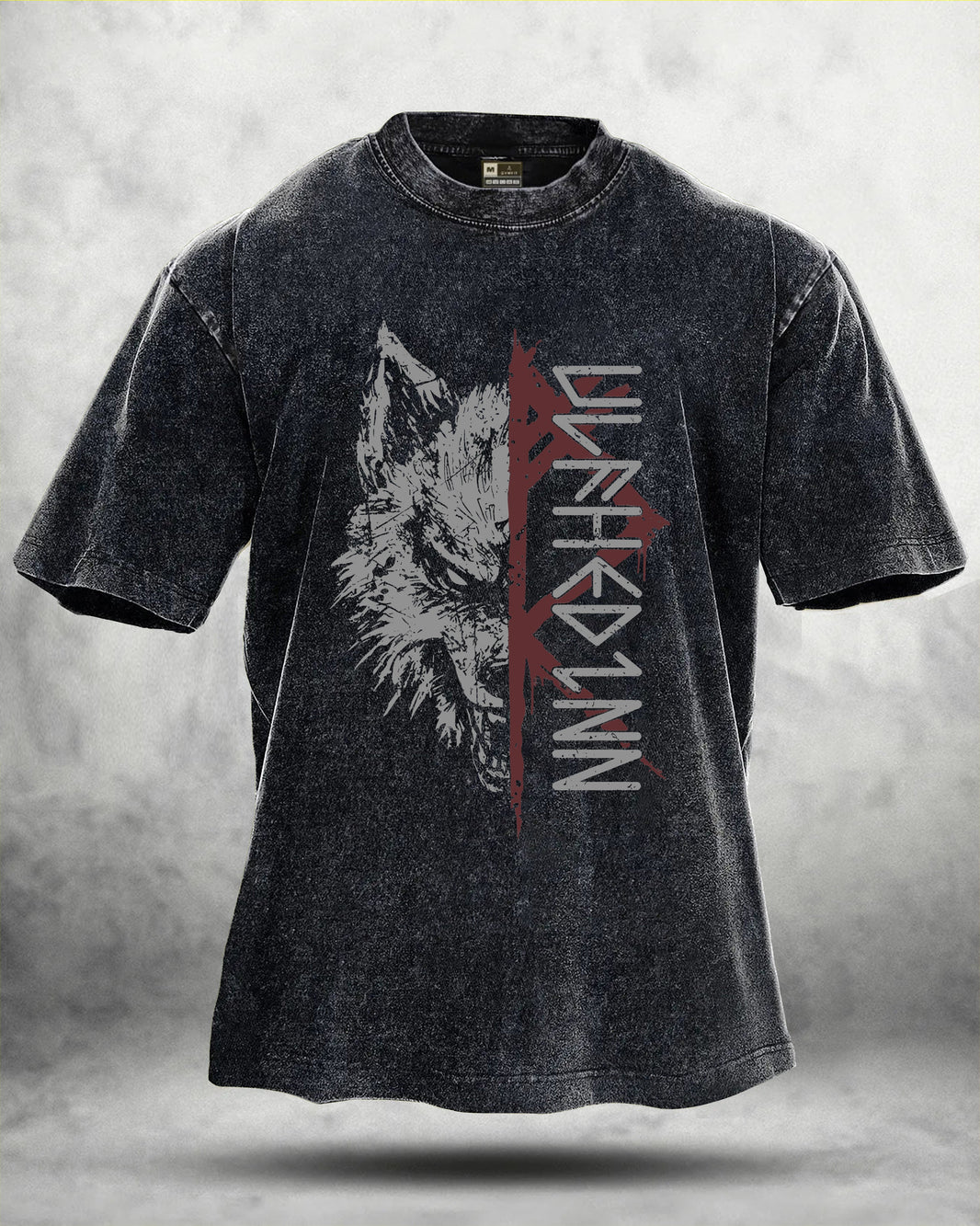 WOLF RITUAL WASHED T-SKJORTE - Gymfit