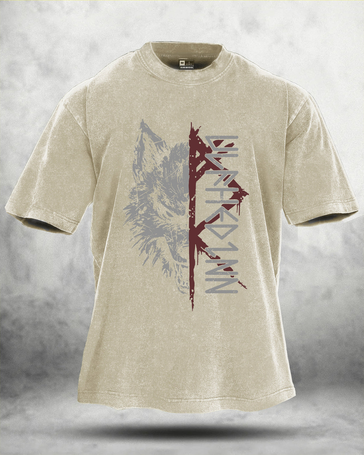 WOLF RITUAL WASHED T-SHIRT - Gymfit