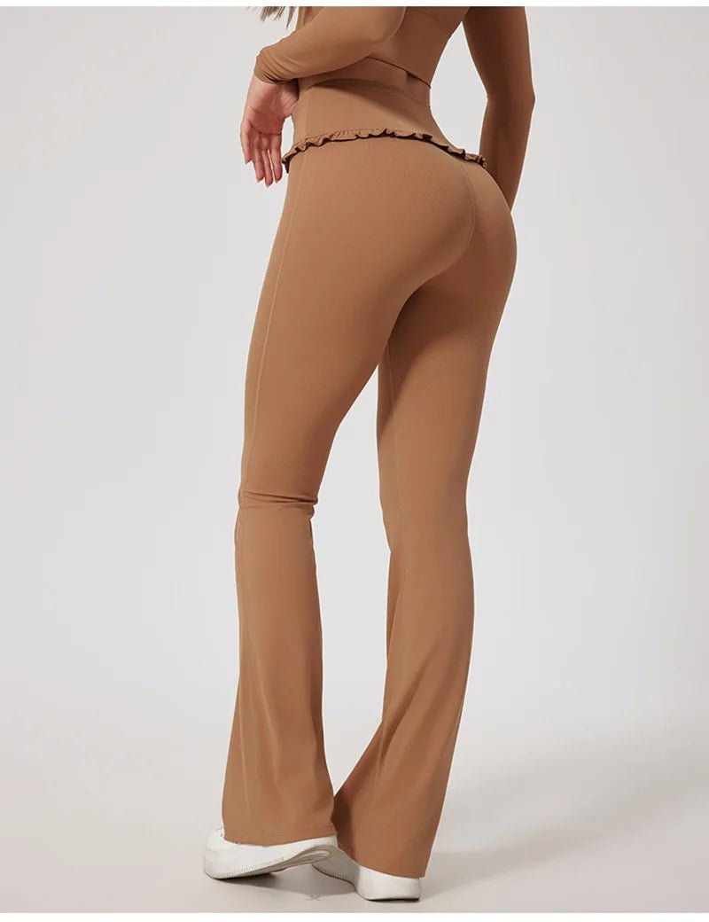 Yoga leggings med fold - Gymfit